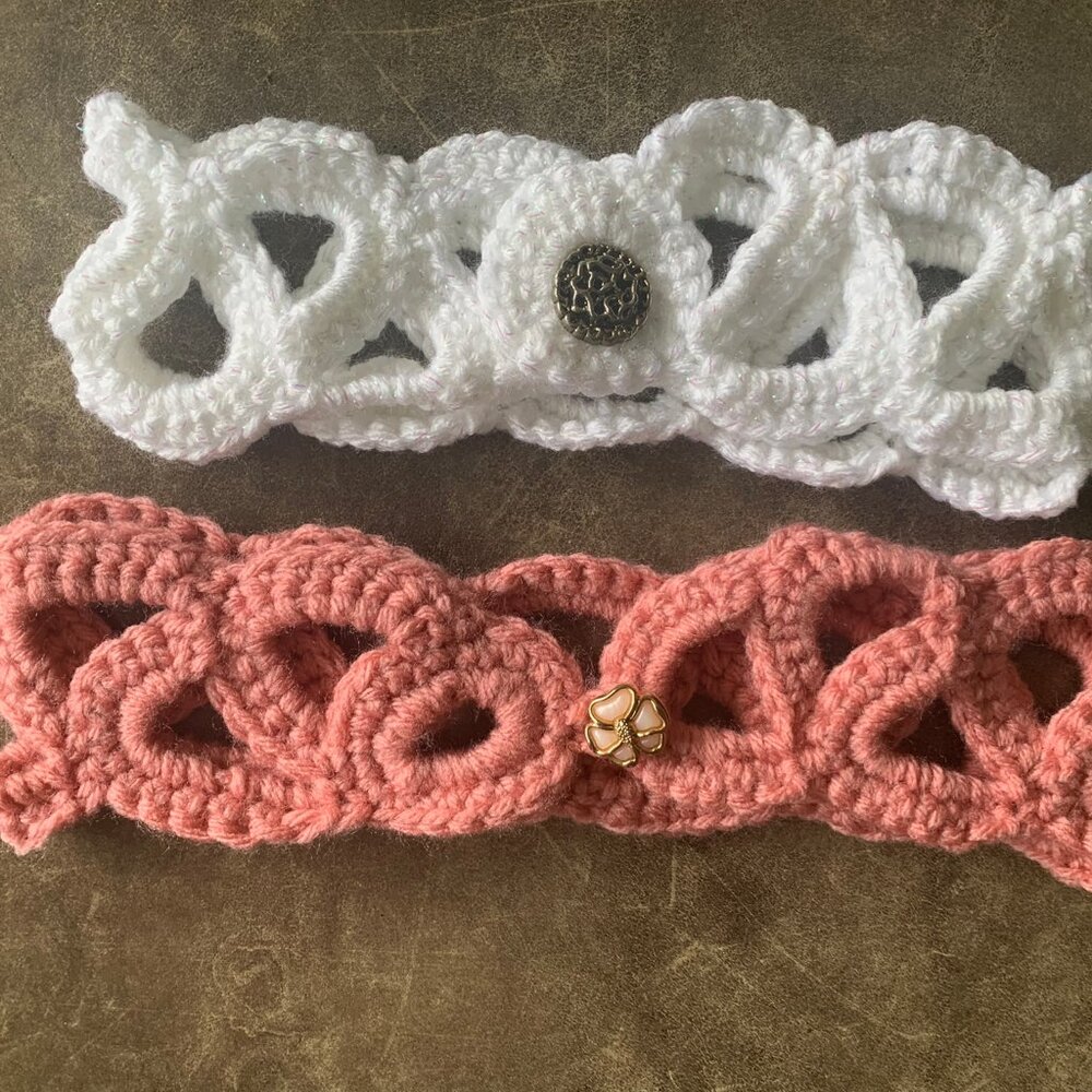 #7- 2 Headbands Hand Crafted